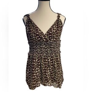 Vintage Y2K cami top cut date 1998 retro Friends babydoll empire milkmaid S